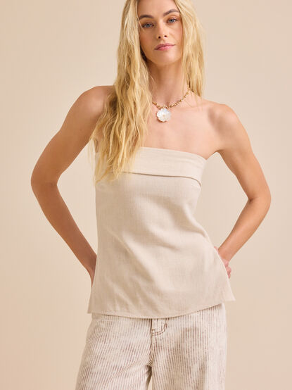 Cove Linen Tube Top - TULLABEE