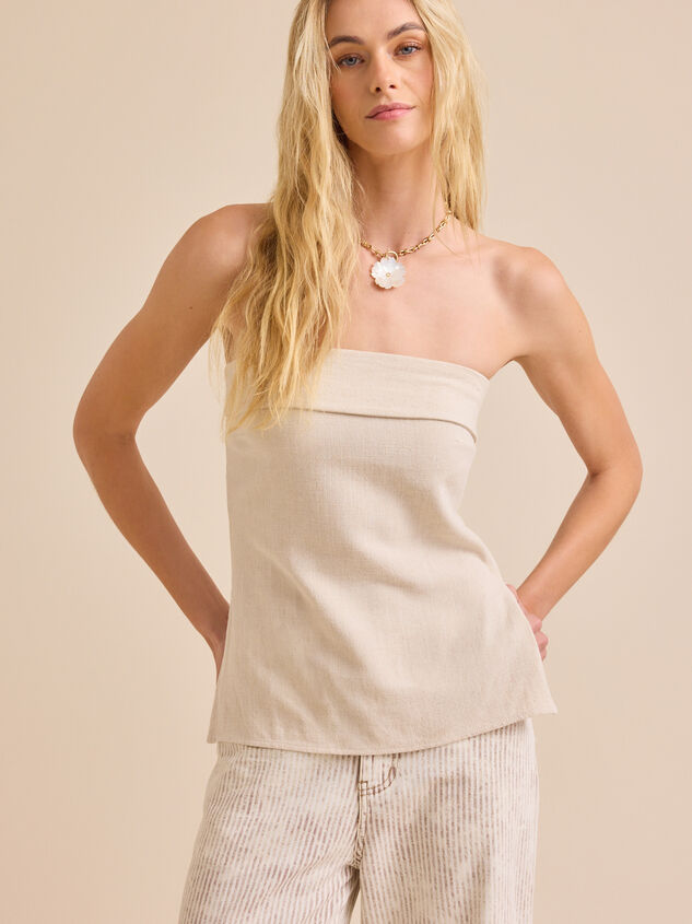 Cove Linen Tube Top - TULLABEE