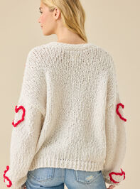 Miller 3D Heart Cardigan Detail 5 - TULLABEE