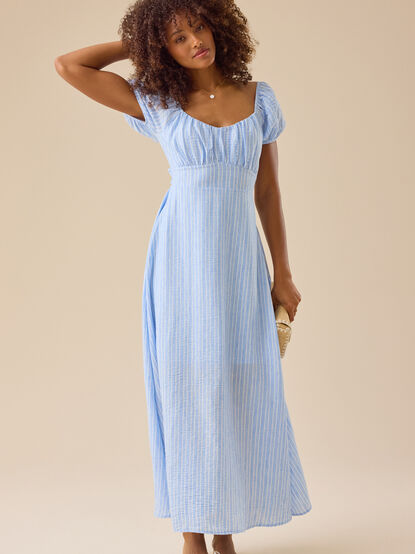 Everest Striped Maxi Dress - TULLABEE