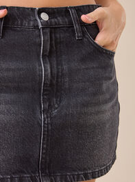 Maggie Denim Mini Skirt Detail 2 - TULLABEE