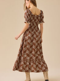 Aura Floral Maxi Dress Detail 4 - TULLABEE