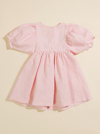 Sally Seersucker Toddler Dress - TULLABEE
