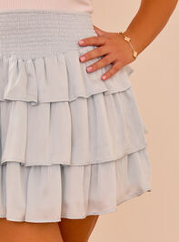 Dani Tiered Mini Skirt Detail 2 - TULLABEE