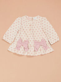 Payton Polka Dot Bow Set Detail 2 - TULLABEE