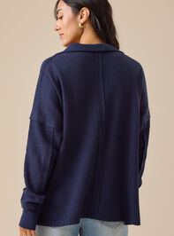 Gracey Waffle Knit Top Detail 4 - TULLABEE