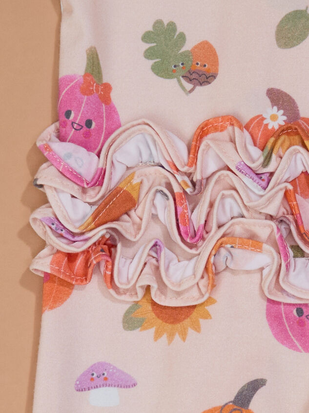 Pumpkin Patch Pal Ruffle Footie Detail 3 - TULLABEE