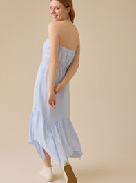 Alyssa Striped Midi Dress Detail 5 - TULLABEE