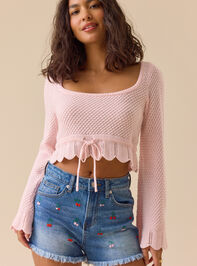 Nancy Embroidered Jean Short - TULLABEE