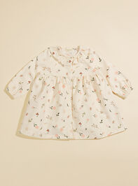 Tana Floral Corduroy Ruffle Dress - TULLABEE
