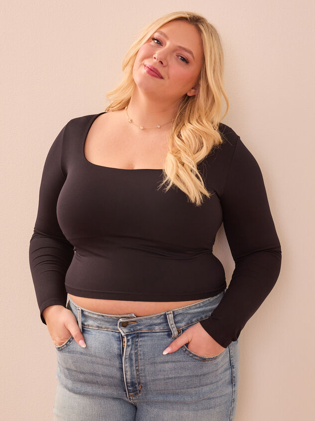Everyday Seamless Long Sleeve Top Detail 2 - TULLABEE