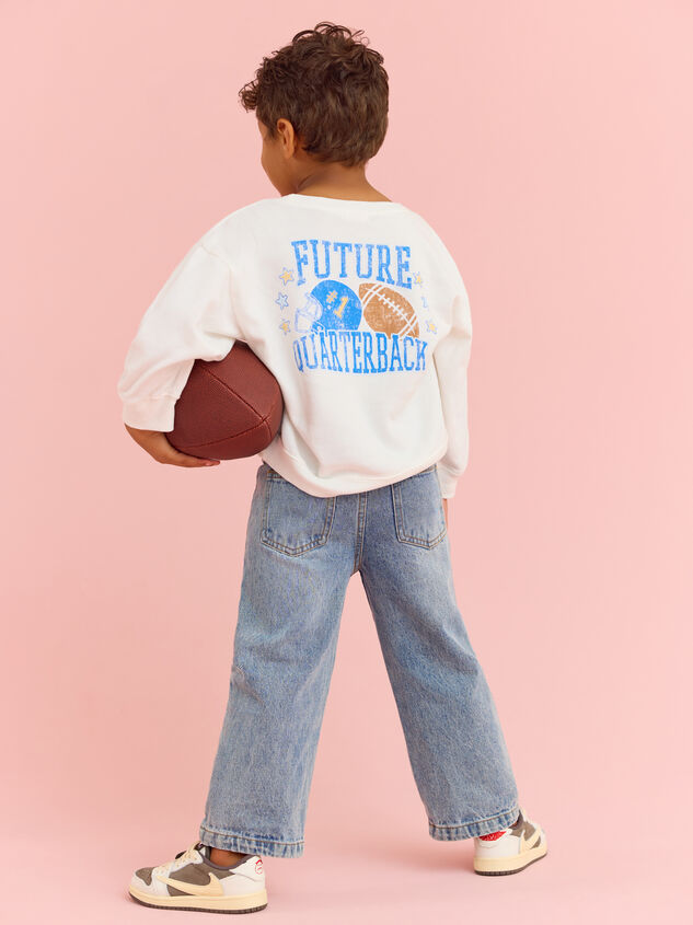 Future Quarterback Sweatshirt Detail 5 - TULLABEE