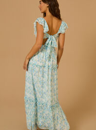 Chandler Floral Maxi Dress Detail 5 - TULLABEE