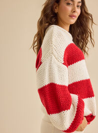 Fawn Striped Sweater Detail 5 - TULLABEE
