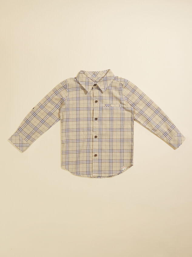Atwood Toddler Plaid Button-Down by Me + Henry Detail 1 - TULLABEE
