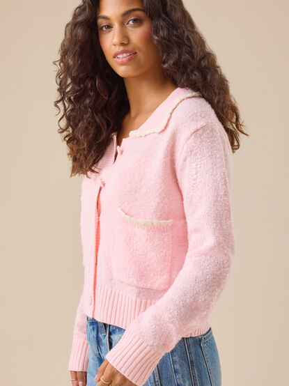 Vanna Collared Button Up Cardigan - TULLABEE