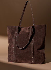 Jackson Studded Suede Tote - TULLABEE