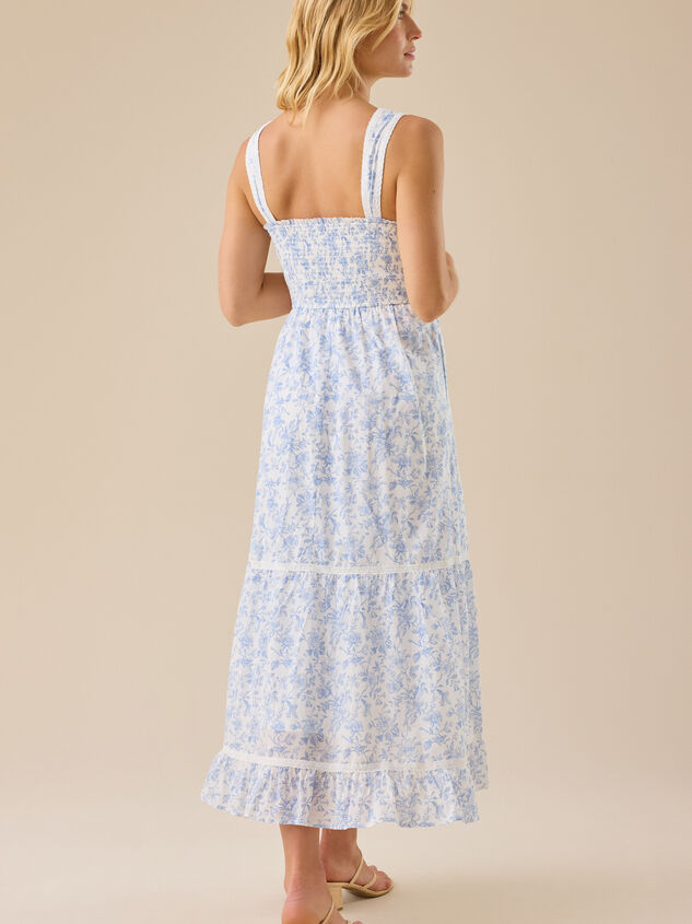 Kennedy Floral Maxi Dress Detail 5 - TULLABEE