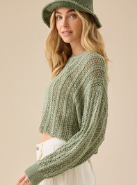 Anya Pointelle Sweater Detail 3 - TULLABEE