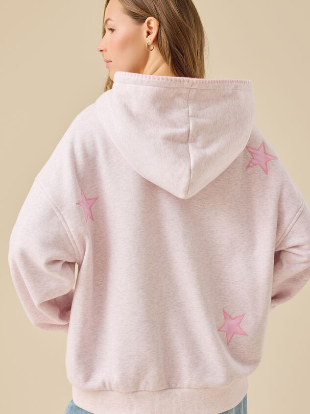 Stripe Star Hoodie Detail 5 - TULLABEE