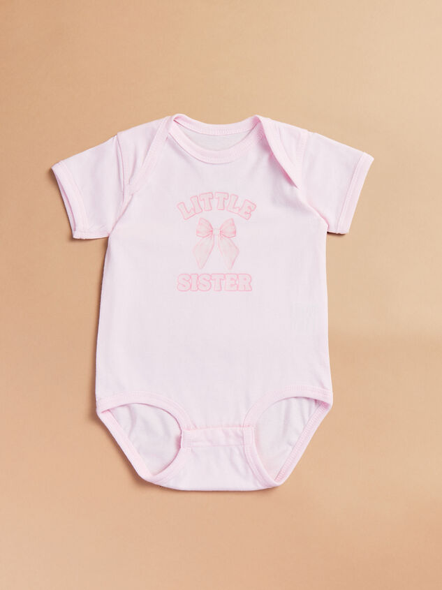 Little Sister Bow Bodysuit Detail 2 - TULLABEE