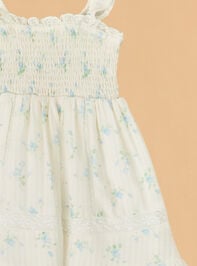 Emma Floral Midi Dress Detail 2 - TULLABEE