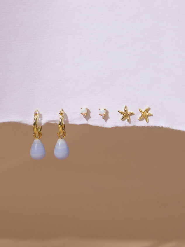 Blue Shore Starfish Earring Set - TULLABEE