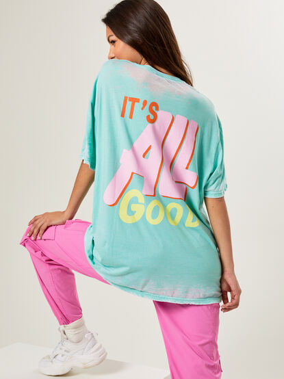 It's All Good Burnout Graphic Tee - TULLABEE