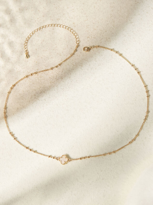 Dainty Clover Charm Choker Necklace - TULLABEE
