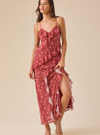 Ivy Floral Maxi Dress Detail 2 - TULLABEE