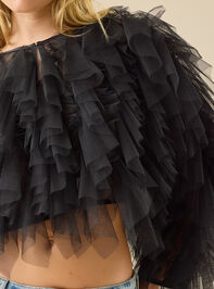 Tatiana Long Sleeve Ruffle Top Detail 3 - TULLABEE