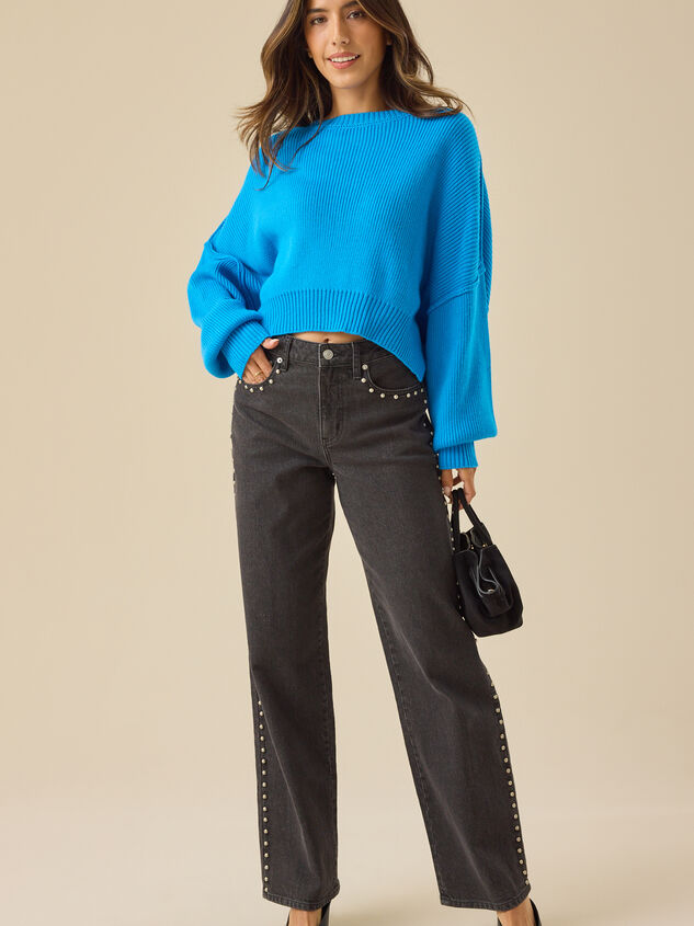 Cam Boxy Sweater Detail 2 - TULLABEE