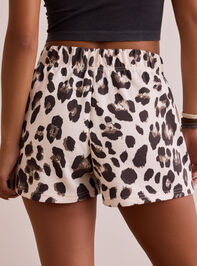 Cozy Leopard Lounge Short Detail 4 - TULLABEE