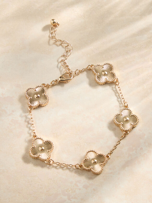 Double Sided Clover Bracelet Detail 3 - TULLABEE