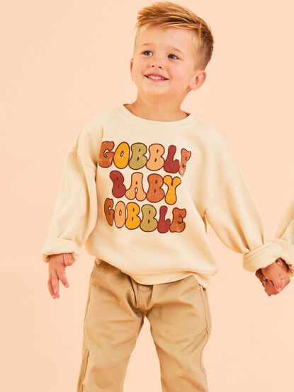Gobble Baby Gobble Sweatshirt - TULLABEE