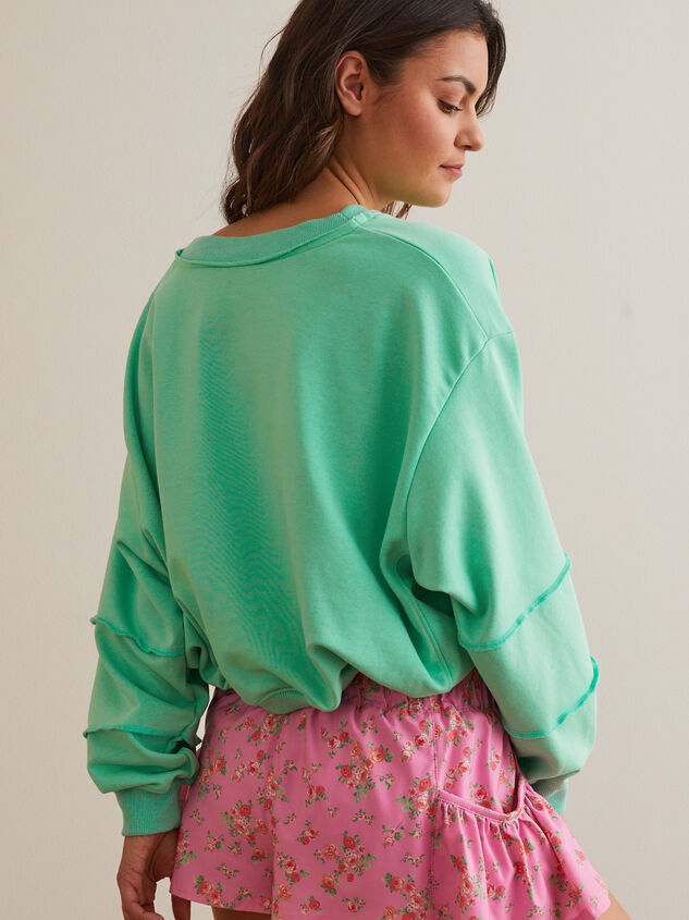 Kick Back Long Sleeve Crop Detail 4 - TULLABEE