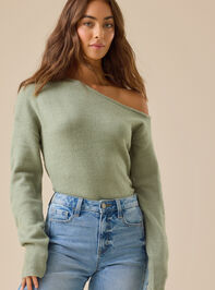Kinsley Asymmetrical Knit Sweater - TULLABEE