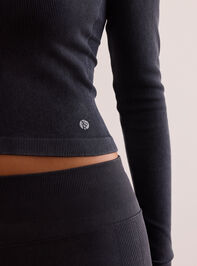 Studio Balance Ribbed Long Sleeve Detail 5 - TULLABEE