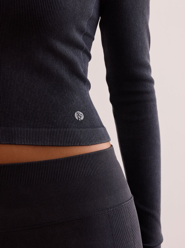 Studio Balance Ribbed Long Sleeve Detail 5 - TULLABEE