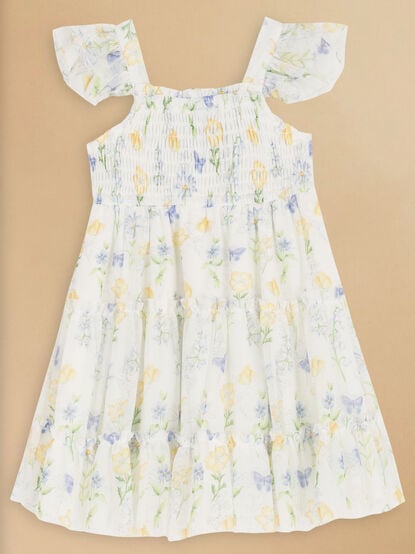 Gillian Floral Toddler Dress - TULLABEE
