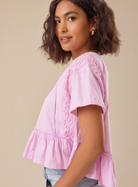 Lilah Peplum Top Detail 5 - TULLABEE