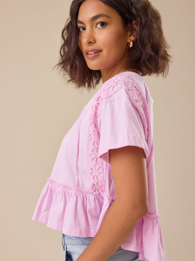 Lilah Peplum Top Detail 5 - TULLABEE