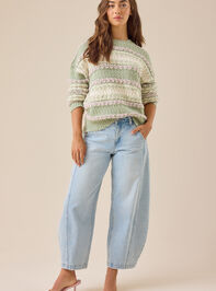 Katherine Textured Stripe Sweater Detail 2 - TULLABEE