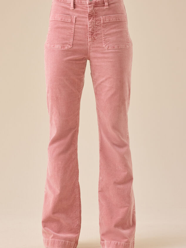 Rose High Rise Corduroy Flare Detail 5 - TULLABEE