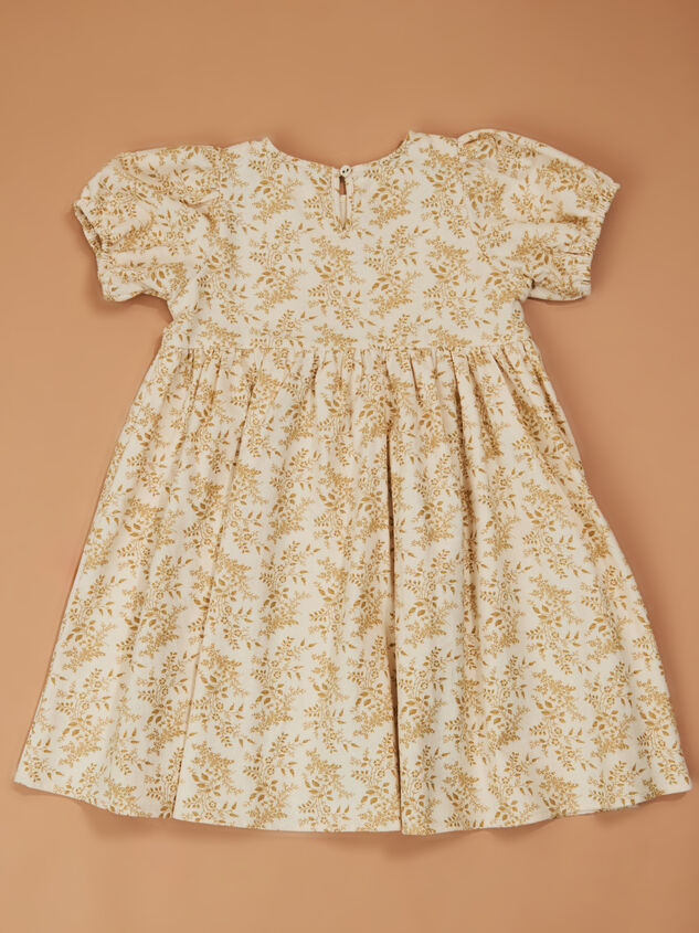 Hettie Puff Sleeve Dress Detail 2 - TULLABEE