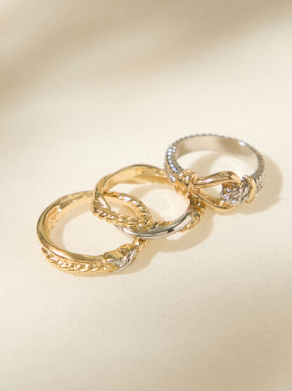 Mixed Metal Ring Set - TULLABEE