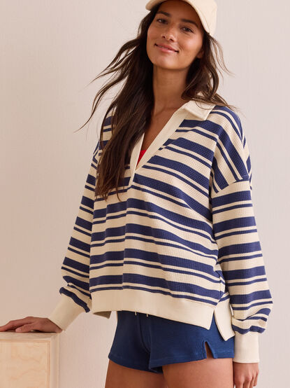 Baseline Waffle Pullover - TULLABEE