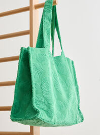Palm Paradise Terry Knit Tote - TULLABEE