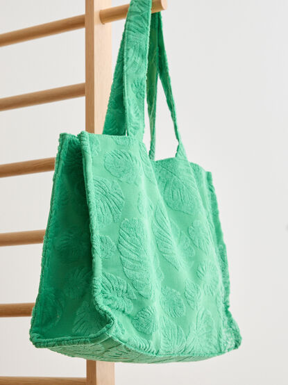 Palm Paradise Terry Knit Tote - TULLABEE
