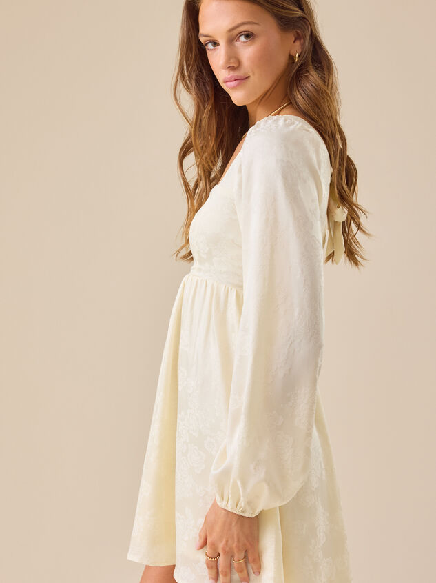 Alexa Long Sleeve Mini Dress Detail 4 - TULLABEE